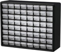 Akro-Mils 64-Drawer Plastic Storage Cabinet, 20" W x 6" D x 16" H, Black by Akro-Mils