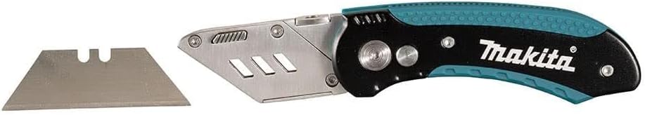 Makita Quick Change Folding Utility Knife with 10 Blades - Image 4
