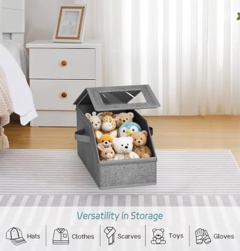 AOODA Stackable Hat Storage Box for Baseball Caps, Holds 12 Caps - Image 7