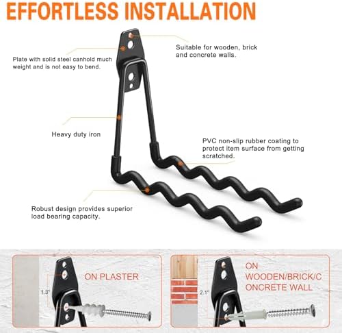 HUPBIPY Garage Hooks Heavy Duty, Large Wall Hooks - Image 4
