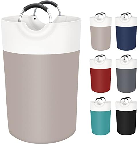 BlissTotes 115L Laundry Basket, Freestanding Collapsible Hamper, Brown by BlissTotes