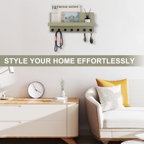 Key Holder for Wall, Decorative Key Holder with Shelf - Image 3