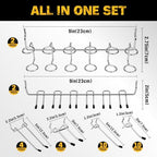 ELEAD 297 Piece Pegboard Hooks Kit, Peg Board Organizer Accessories with Bins for Organizing Various Tools, Fit 1/8 or 1/4 inch Pegboard for Hanging Storage, Garage, Workshop & Craft Room - Image 4