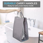 FENTEC Hanging Laundry Hamper，2 Pack Grey Hanging Laundry Basket - Image 4