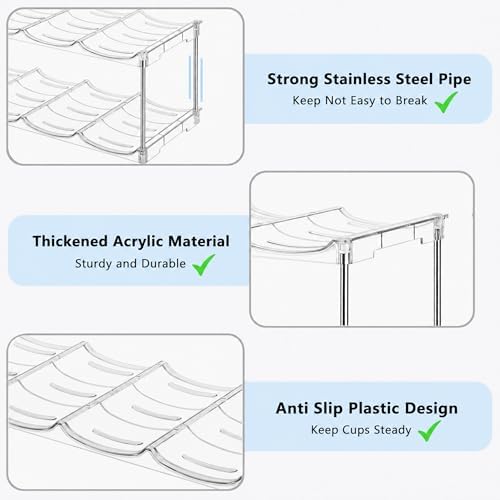 Stackable Water Bottle Organizer for Cabinet for Stanley 40 oz Tumbler - Image 3