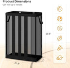 STO STO Ball Storage Basket, Wall-Mounted or Freestanding Garage Ball Organizer Holder, Holds up to 15 Balls, Sports Equipment Organizer with Elastic Front Access for Garage, Gym, Playroom, Black - Image 6