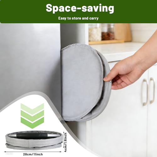 17L Foldable Cleaning Caddy with Handle - Portable Oxford Fabric Storage Bucket, Organiser for Cleaning Supplies, Toiletries, Home, Garden, Picnic & Beach (Apricot Gray) - Image 5