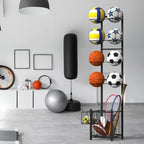 CADUKE Basketball Ball Storage Rack with 2 Baskets, Indoor/Outdoor - Image 6