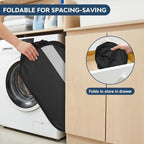 100L Collapsible Laundry Baskets, Foldable Dual Handle Laundry Hamper Black - Image 5