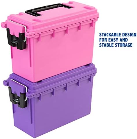 Sheffield 12631 Ammo Box Made in USA Stackable Lockable Ammo Storage Box - Image 6