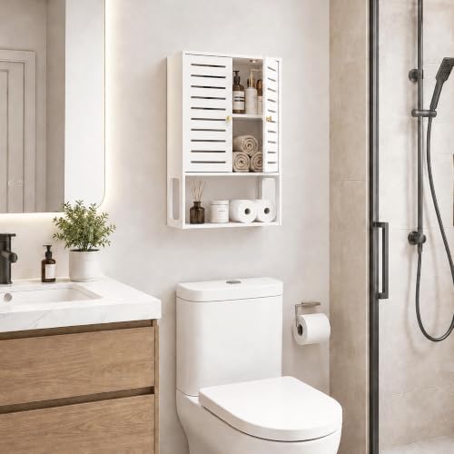 4-Tier Wall Bathroom Storage Cabinet, 15.7" Wx22.4 H - Image 2