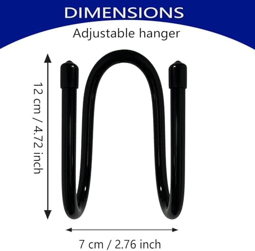 AUXPhome 2 Pack Backpack Hanger for Closet, Strong Bag Hanger Purse Organizer Hooks, Large Closet Hooks for Hanging Handbags,Belts,Hat,Laptop Backpack,Jeans,Travel Bag - Hold Up 20 Lbs - Image 7
