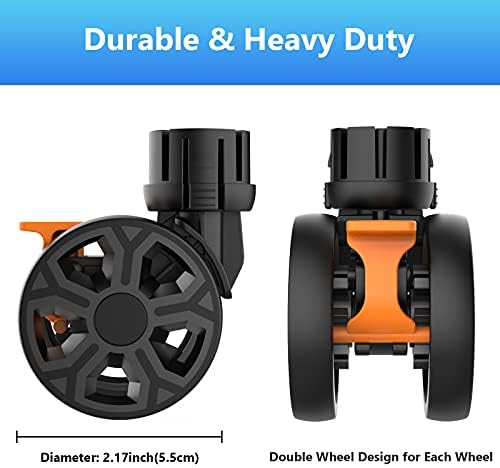 FELICON SELORSS Heavy Duty Rotation Swivel Wheels-Black-2PCS - Image 5
