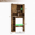 Farmhouse Over The Toilet Storage Cabinet with Barn Door, Reversible Side - Image 3