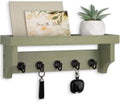 Key and Mail Holder Wall Mount, Mail Organizer with 5 Key Hooks by Lucundm