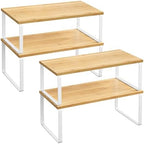 SONGMICS Cabinet Organizer Shelf, Set of 4 Spice Rack, Kitchen Storage by Unknown