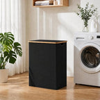 efluky Double Laundry Hamper with Lid and 2 Removable Bags, Black - Image 6
