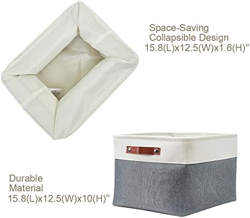 DECOMOMO Storage Bins, Extra Large Fabric Storage Baskets for Shelves 3Pack - Image 4