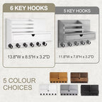 Key Holder Wall Mount, Mail Holder with Storage Drawer - Image 5