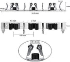Broom Mop Holder Wall Mount,Favbal Garage Organization Tool Organizer Storage Broom Closet Kitchen Organization Heavy Duty Garage Tools Hanger with 3 Racks 4 Hooks for Home Kitchen Garden Laundry Room - Image 4