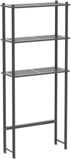 AmazerBath Bamboo Over The Toilet Storage Shelf, 3-Tier Over Toilet Bathroom Organizer Rack, Bathroom Shelves Over Toilet, Space Saver, Espresso - Image 5