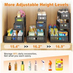 2 Pack 3 Tier Under Sink Organizer,Kitchen Cabinet Undersink Storage Drawer - Image 5