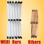 WEBI Accordion Wall Hanger,Expandable Wooden Hat Rack for Wall Mounted Coat Rack,Accordion Hat Hooks Holder for Baseball Caps,17 Peg Hooks,Black on White - Image 4