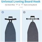BiJun Ironing Board Hanger Wall Mount, Space Saving Laundry Room Organizer - Image 4