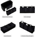ZTUJO Purse Organizer Insert, Felt Bag Organizer For Handbag Purse Organizer,13 Colors, 6 Size (Medium, Silky Black) - Image 4