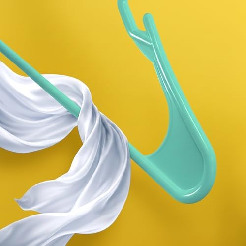 Utopia Home Plastic Hangers 30 Pack – Space Saving Clothes Hanger Aqua | Durable & strong | Closet organizer & storage | Ideal for apartments, dorms & stocking stuffers - Image 6