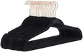 Amazon Basics Slim Velvet Non-Slip Space Saving Sturdy Suit Clothes Hangers, Closet Organizer, Black/Rose Gold, 30-Pack by AmazonBasics