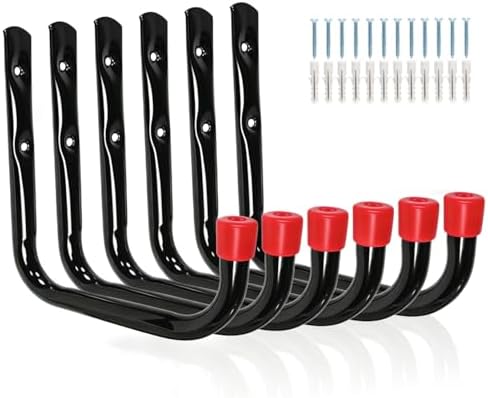 Heavy Duty Garage Storage Hooks, Wall Mounted Garden Tools Storage Hook Utility Organizer (7.9Inch x 7.5Inch) by Yisunnan