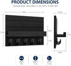 Key Holder for Wall, Decorative Key and Mail Holder, Key Holder Wall Mount with Shelf and Large Hooks, Easy Installation Key Rack for Entryway and Home Decor - Image 5