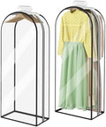 Garment Bags for Hanging Clothes 60” Long, Ultra Clear Suit Bags for Closet Storage, Moving Organization, Travel Covers with 10" Gussets for Coat, Dress, Shirt and Sweater - 2 PCS by Ramota