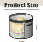 Hat Boxes For Women Storage - This Oversized Clear Hat Storage Bag can hold 9 hats,suitable for cowboy hats,suitable for travel and daily hat organizer for closet. (Gray) - Image 3