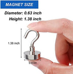 LOVIMAG Magnetic Hooks for Cruise Essentials 2026 Cabins Door 30 Pack-30LBS - Image 2