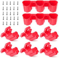 Tool Holders and Battery Holder Compatible with Milwaukee M12 12V Electric Drill Tools Storage Wall Mount Red Plastic Hanger for Shelf, Work Van or Toolbox with 22 Screws by Unknown