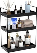 NPPLUS 3 Tier Bathroom Counter Organizer Matte Black Acrylic Tray by NPPLUS