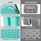 Tiawudi Portable Shower Caddy, Caddy Organizer with Handle, Plastic Shower Basket Hold Soap, Shampoo, Hair Supplies and Beauty Products, Cleaning Supplies Organizer for Home, Dorm, Shelf and Cabinet - Image 5