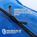 Heavy Duty Blue Moving Bags with Strong Zipper Handles Backpack Straps - Image 6