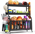 Sports Equipment Organizer, Large Capacity Garage Ball Storage Rack by Unknown