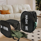 2Pack Black and Pink Laundry Baskets Fodable Mesh Hamper for Cruise - Image 3