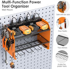 CCCEI Wall Mount Modular Tool Charging Organizer, Orange, 1 Pack, 3 Tier. - Image 5
