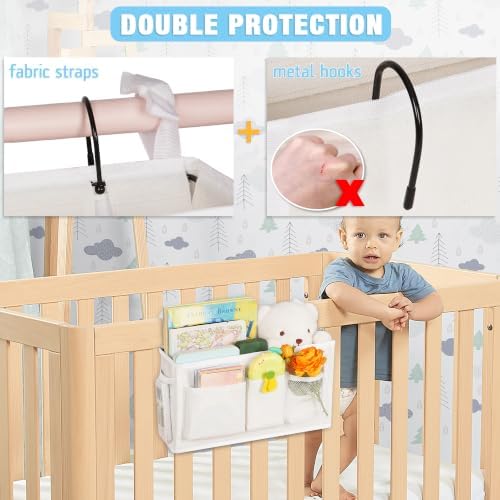 Lilithye Bedside Caddy, Bedside Storage Bag Hanging Organizer for Bunk Bed - Image 5