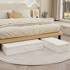 Yawinhe 27L UnderBed Storage Containers,2 Pack Closet Organizers,Beige - Image 3