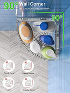 SMARTAKE 2-Pack Corner Shower Caddy Deep Basket, SUS304 Stainless Steel - Image 2