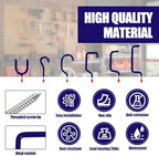 Garage Hooks Heavy Duty, 12-Pack Mixed Utility Garage Hooks, Wall Mounted Steel Tool Hangers for Garage Wall Organizer, Hold Ladders Tools Bikes (Blue, 6 Type & 12 Pack) - Image 4