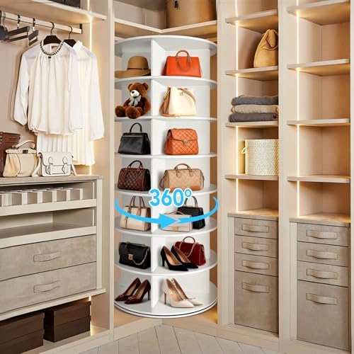 RUNSUNSPRI 7 Tier Rotating Shoe Rack 360°Rotating Shoe Rack Tower - Image 2