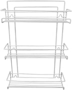 Evelots 3-Tier Spice Rack Organizer Door/Wall Mount, Holds Up to 18 Bottles - Image 8