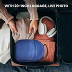 Livelab Hat Case, Hard Hat Case for Baseball Caps, Hat Storage with Carrying Handle & Shoulder Strap, Hat Organizer Protects Up to 6 Hats, Perfect for Travel & Home Storage - Blue - Image 6
